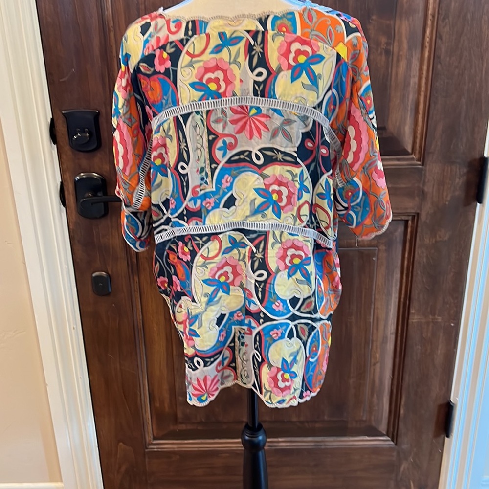 Johnny Was Multi-Colored Blouse - image 4